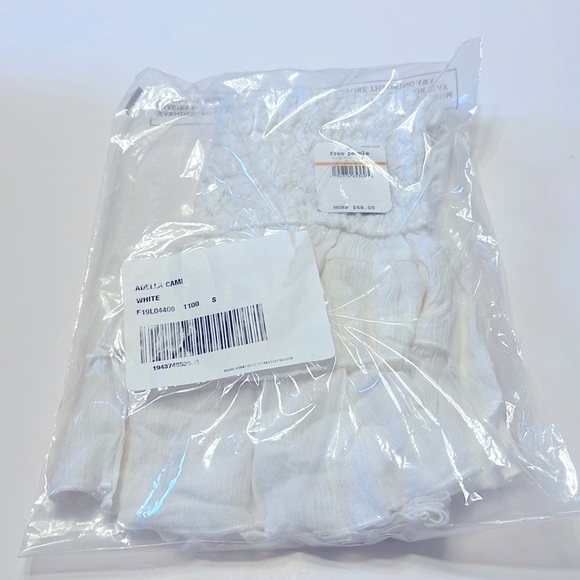 Free People FP One Adella Cami White Size Small NWT - Picture 5 of 6